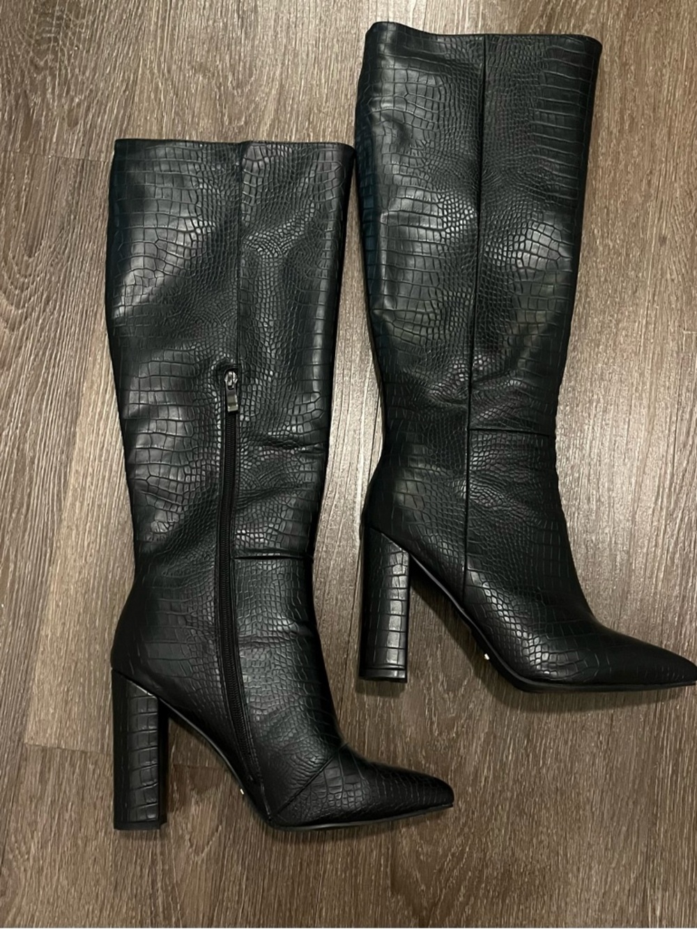 Milla by Billini Crocodile Knee High Boots from Princess Polly, Great Condition!